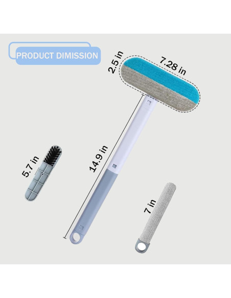 Removedor de Pelo de Mascotas IINGDA 4 en 1 Reutilizable 44 cm