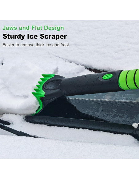 Escoba de Nieve y Raspador de Hielo SEAAES 139.7 cm Verde