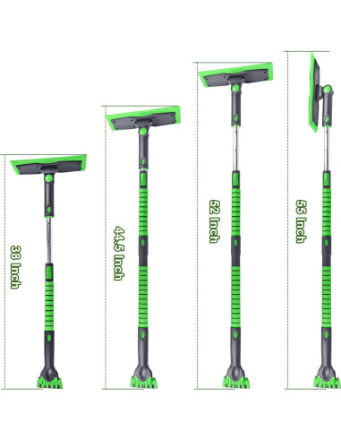 Escoba de Nieve y Raspador de Hielo SEAAES 139.7 cm Verde