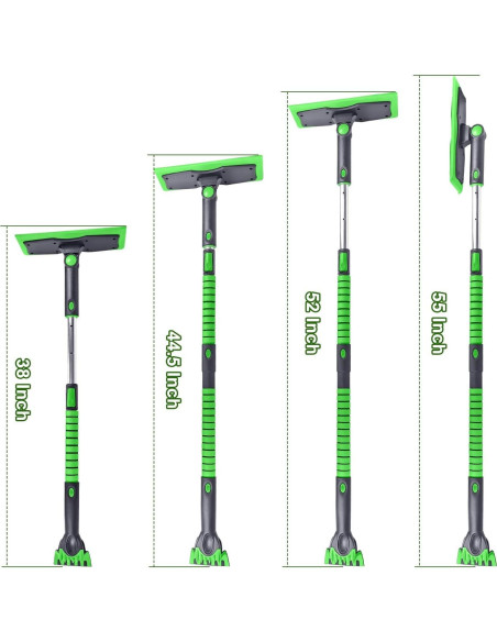 Escoba de Nieve y Raspador de Hielo SEAAES 139.7 cm Verde