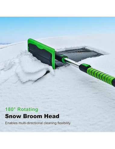 Escoba de Nieve y Raspador de Hielo SEAAES 139.7 cm Verde