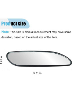 Espejo de Punto Ciego LAINLOY 13.5x3.2cm Ajustable Universal 2