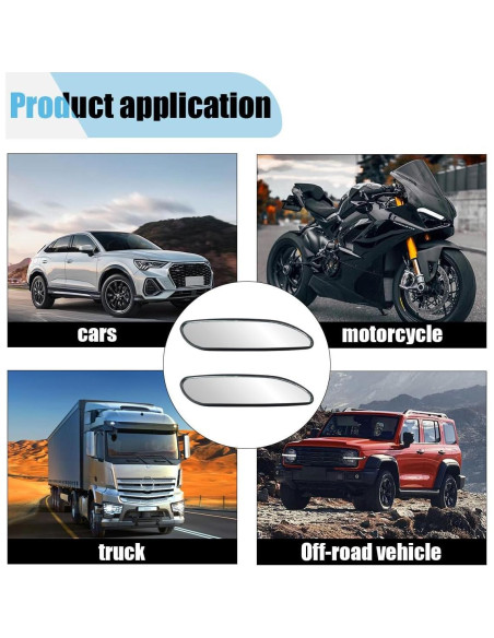 Espejo de Punto Ciego LAINLOY 13.5x3.2cm Ajustable Universal