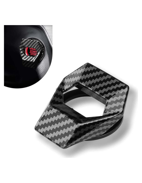 Cubierta Protectora Botón de Inicio Ferianl Fibra de Carbono