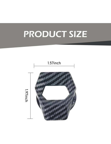 Cubierta Protectora Botón de Inicio Ferianl Fibra de Carbono