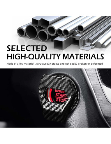 Cubierta Protectora Botón de Inicio Ferianl Fibra de Carbono