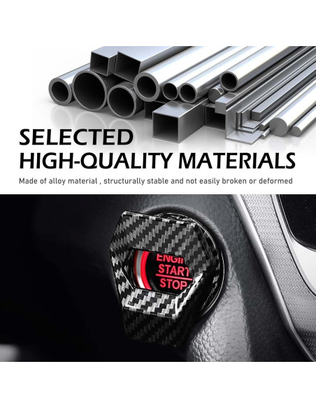 Cubierta Protectora Botón de Inicio Ferianl Fibra de Carbono