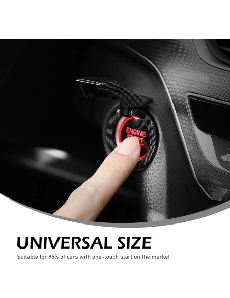 Cubierta Protectora Botón de Inicio Ferianl Fibra de Carbono