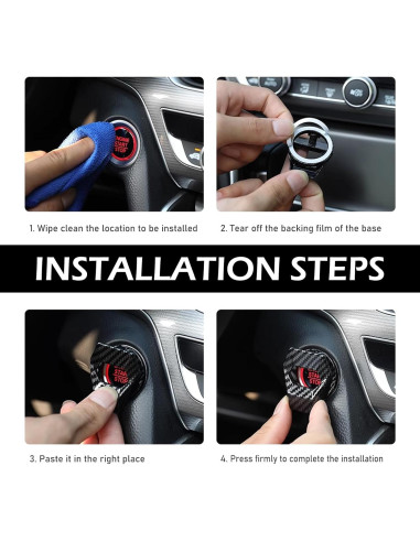 Cubierta Protectora Botón de Inicio Ferianl Fibra de Carbono