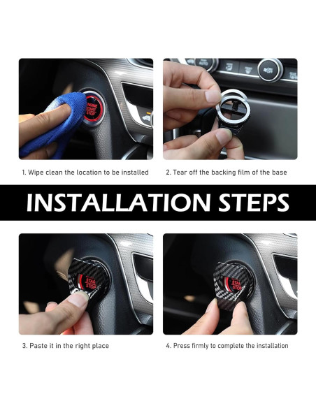 Cubierta Protectora Botón de Inicio Ferianl Fibra de Carbono