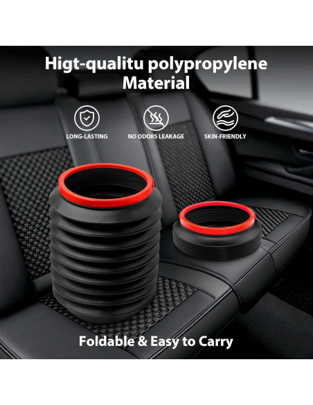 Basurero de Auto BPTAKOO 4L a Prueba de Fugas Negro