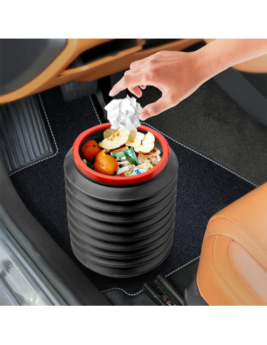 Basurero de Auto BPTAKOO 4L a Prueba de Fugas Negro