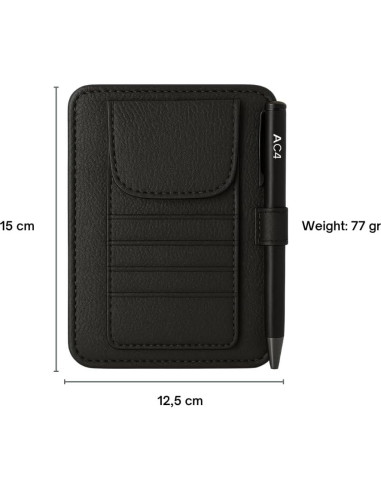 Organizador de Visera de Coche AC4 Compacto con Bolígrafo GRATIS