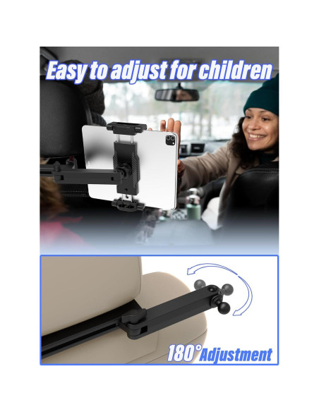 Soporte de Tablet LYFICCS para Reposacabezas de Coche 6-15.6"