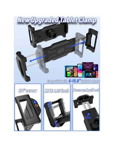 Soporte de Tablet LYFICCS para Reposacabezas de Coche 6-15.6"