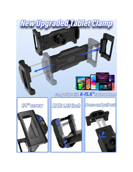 Soporte de Tablet LYFICCS para Reposacabezas de Coche 6-15.6"