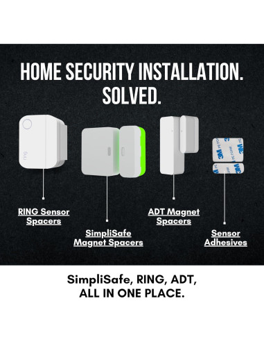 Juego de 5 Anclajes Magnéticos Clever Home 0.64 cm Adhesivo 3M