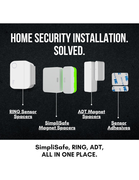 Juego de 5 Anclajes Magnéticos Clever Home 0.64 cm Adhesivo 3M