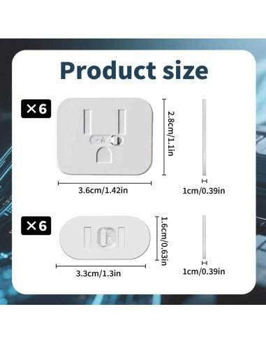 Cubiertas de Enchufes para Bebés 12pcs - Protector Adhesivo Seguro