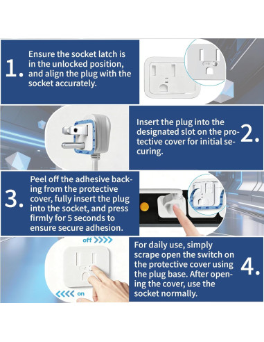 Cubiertas de Enchufes para Bebés 12pcs - Protector Adhesivo Seguro