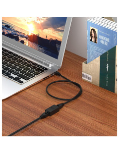 Acoplador RJ45 Dingsun Hembra a Hembra Cat7/Cat6/Cat5e (10 Unidades, Negro) 2