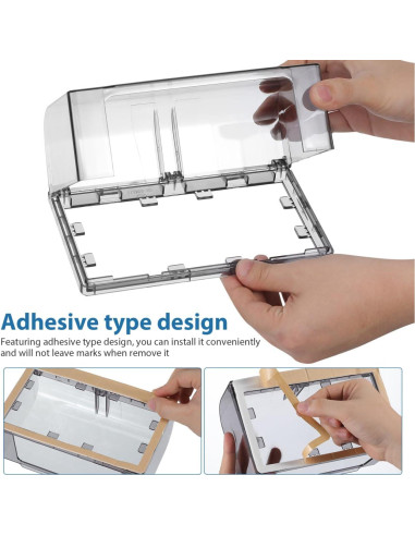 Cubierta de Enchufe Adhesiva Impermeable NUOBESTY - Protección para Niños y Mascotas