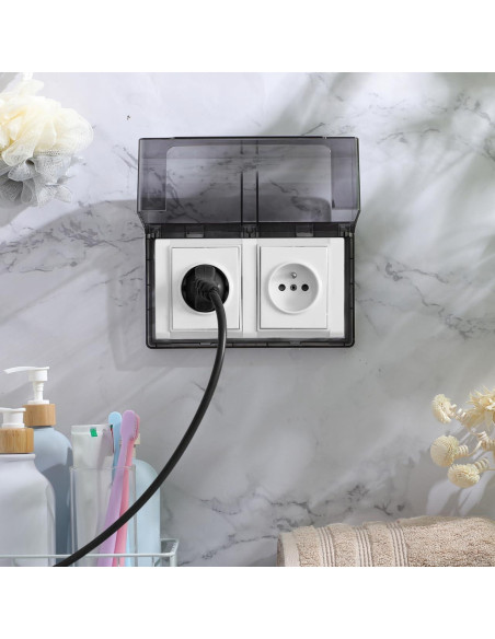 Cubierta de Enchufe Adhesiva Impermeable NUOBESTY - Protección para Niños y Mascotas