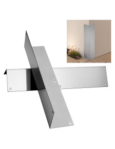 2 Protectores de Esquina de Acero Inoxidable RDUIGT 40cm