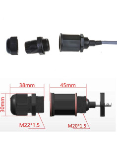 5 Conectores RJ45 Impermeables Cat5 IP67 ANMBEST para LAN 2