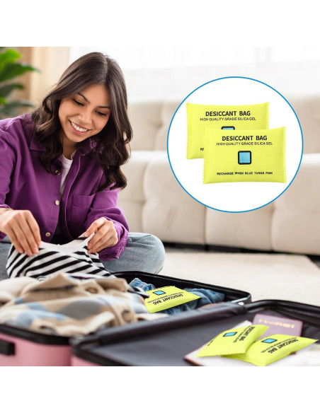 15 Bolsas Deshidratantes Recargables Gel de Sílice 12.7x8.9cm