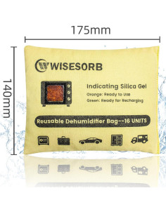 Paquetes de desecante de gel de sílice Wisesorbent 500g - 2 unidades 2