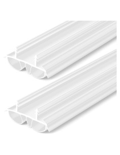 Barrera de Burbuja Doble Pushglossy 91.44 cm Blanco (2 Pcs)