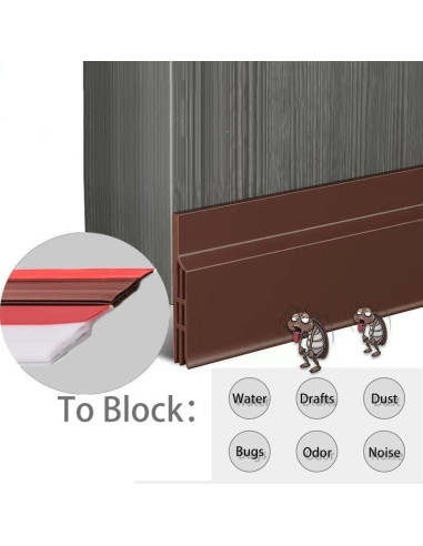 Tapón para Corrientes de Aire Barbunos Coniglio 99 cm Transparente