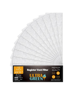 Filtro de Ventilación ULTRA GREEN 4x10 Pulgadas Paquete de 12
