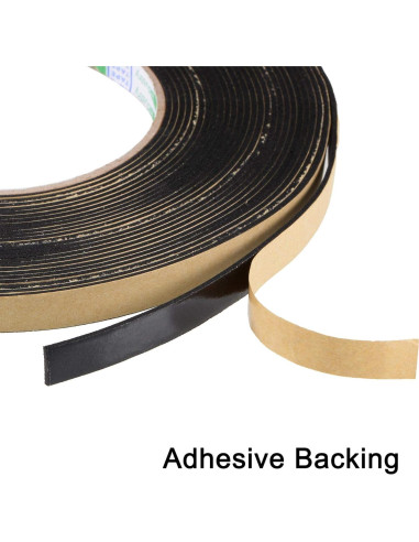 Cinta de Espuma Selladora uxcell 10mm Ancho 1.5mm Grosor 10m