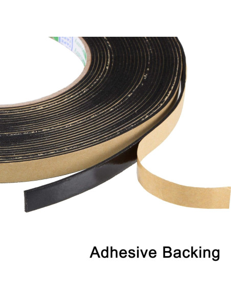 Cinta de Espuma Selladora uxcell 10mm Ancho 1.5mm Grosor 10m