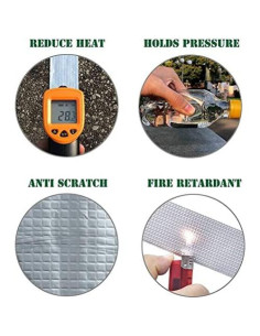 Cinta Butílica de Aluminio LLPT 10 cm x 5.03 m Impermeable 2