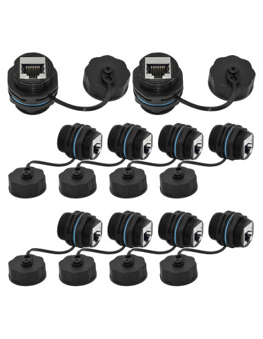 Conector RJ45 a Prueba de Agua ANMBEST 10 Unidades CAT6