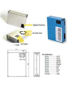 Detector de Calidad del Aire PM2.5 LiebeWH con Pantalla 2