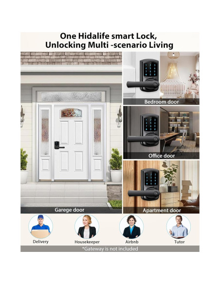 Cerradura Inteligente Hidalife ST-668B con Teclado y APP