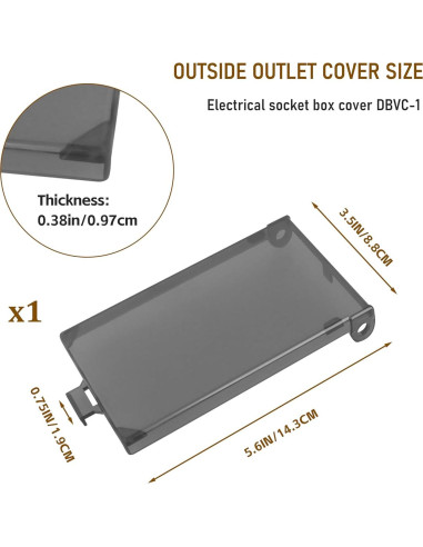 Cubierta de Salida Vertical Arlington DBVC-1 1-Gang Blanca