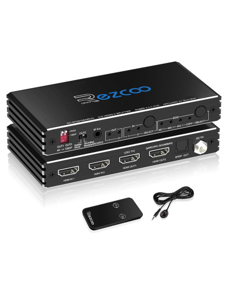 Divisor HDMI Bi-Direccional 4K 60Hz EZCOOTECH con Audio SPDIF