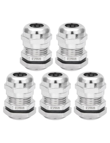 Conector de Cable M16 a Prueba de Agua uxcell - Paquete de 5
