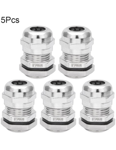 Conector de Cable M16 a Prueba de Agua uxcell - Paquete de 5