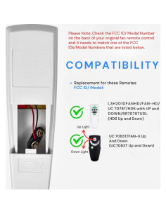 Control Remoto para Ventilador de Techo Hampton Bay FAN-HD 2