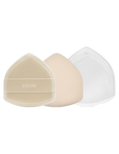 Esponja de Maquillaje Solone 2 Pcs con Estuche - Vegana y Duradera