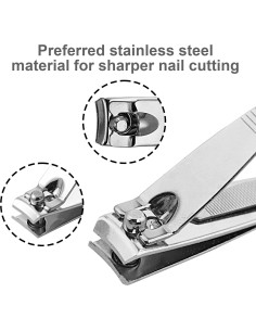 Cortauñas Mini Acero Inoxidable RSQAZQ 5.08 cm - Lote 50 Unidades 2