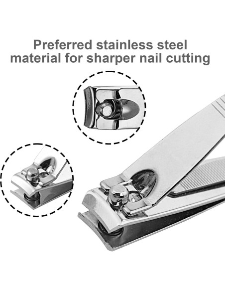 Cortauñas Mini Acero Inoxidable RSQAZQ 5.08 cm - Lote 50 Unidades