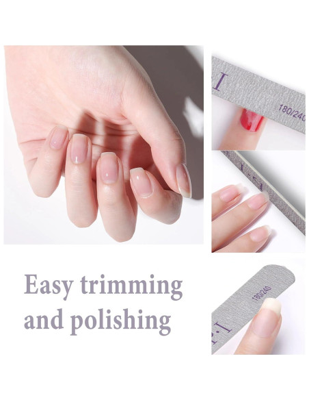 Conjunto de Archivos y Pulidores de Uñas IVICOO 7-en-1 180/240 Grano