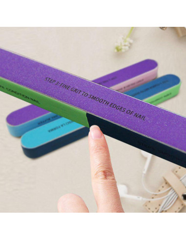 Conjunto de Archivos y Pulidores de Uñas IVICOO 7-en-1 180/240 Grano